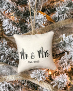 Load image into Gallery viewer, Xmas Ornament Mr &amp; Mrs Est. 2022
